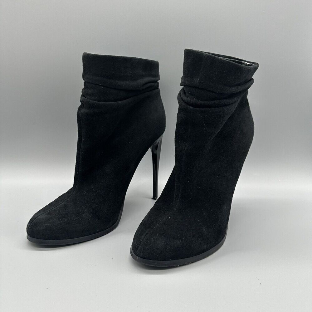 Aldo Black Ankle Boots Booties Heels Sevayn Suede Black Size 8.5 - Picture 2 of 8